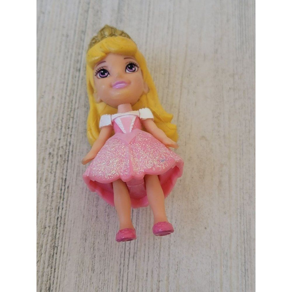 Glitter pink Aurora Sleeping Beauty Disney princess toy figure‎